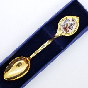 M.J. Hummel Vintage Gold Platted Miniature Spoon